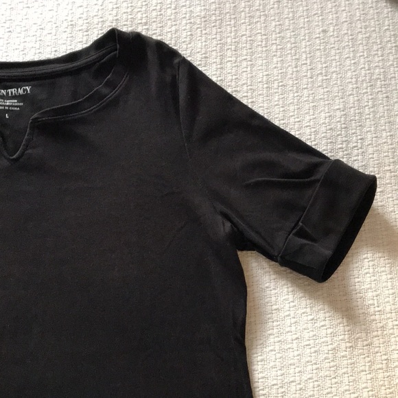 Ellen Tracy split v-neck top - Picture 4 of 5